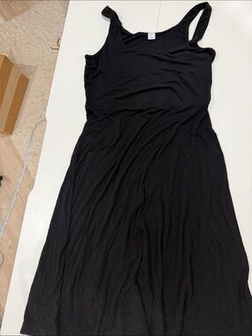 Old Navy Black Sleeveless Midi Tank Dress Size M